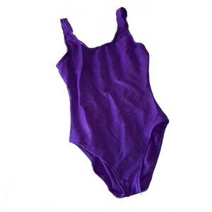 Vintage ribbed purple one piece